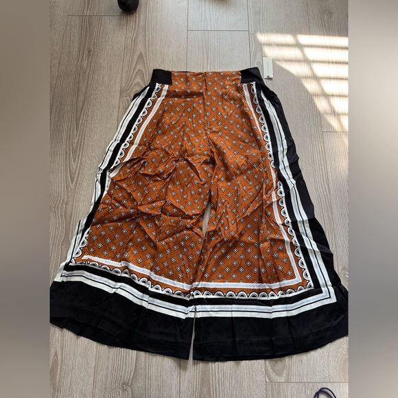 Anthropologie Maeve Printed Pleated A-Line Culottes - Picture 2 of 5